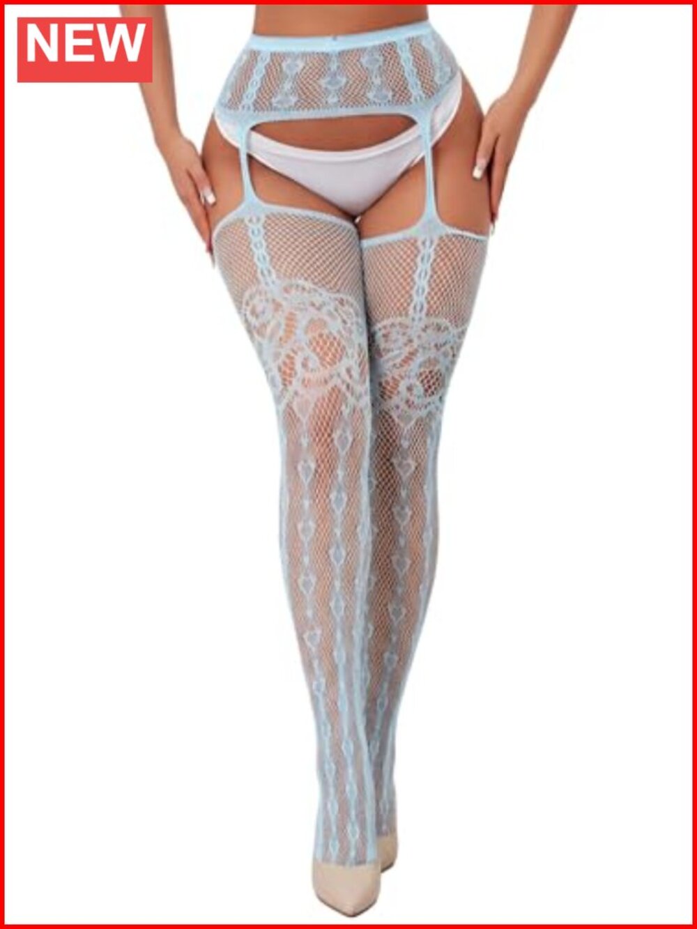 Women's Fishnet Stockings High Waist Thigh High Tights Plus Size